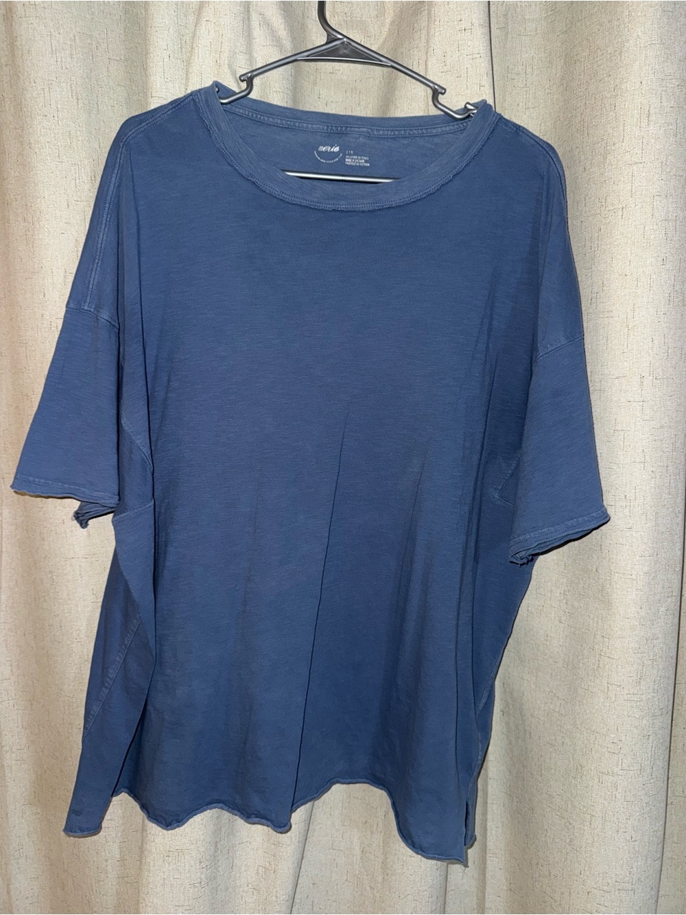 Aerie Women’s Blue Oversized Short Sleeve Crewneck Tee